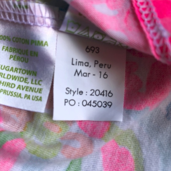 Lilly Pulitzer "Brewster" Pink Tee-Shirt Dress - Picture 8 of 8